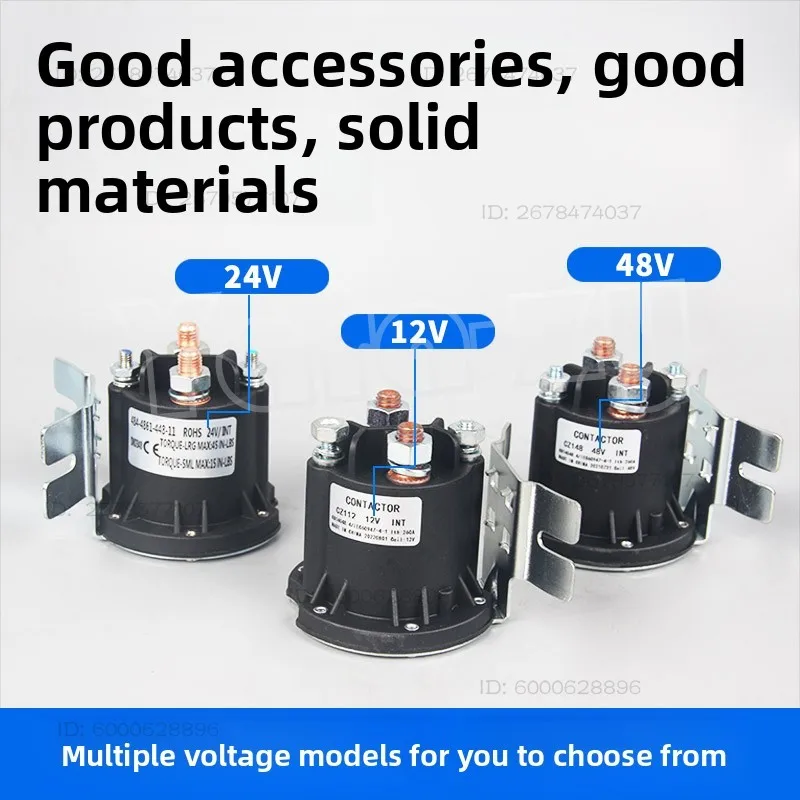 DC Contactor Relay for Electric Forklift & Stacker – 12V/24V Solenoid Switch for Hydraulic Pump & Tail Lift, Heavy-Duty