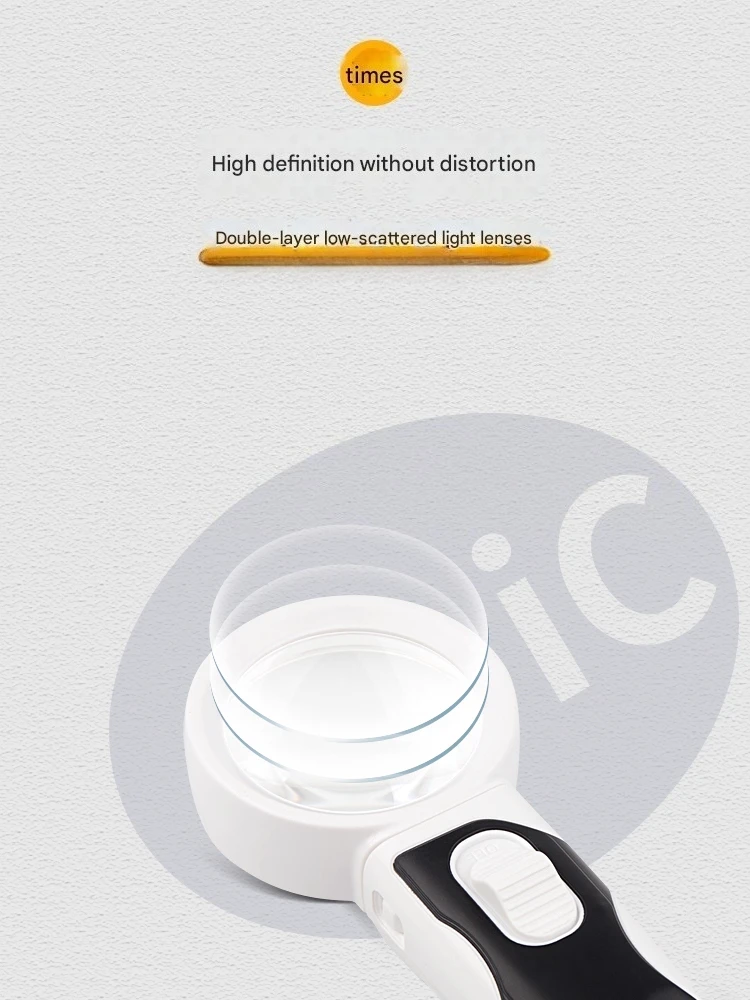 عدسة مكبرة إلكترونية عالية الطاقة لإصلاح الأجهزة المنزلية 40x30x عدسة مكبرة مع الضوء