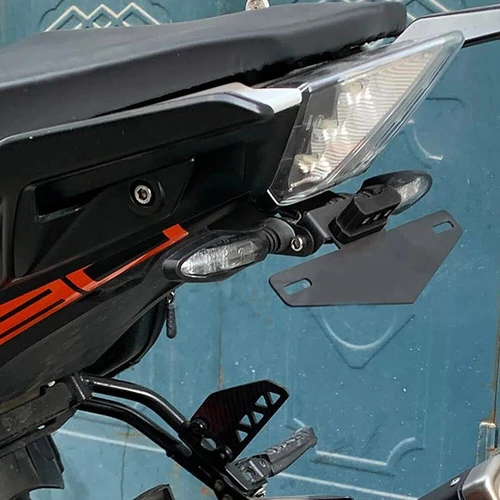 Imagen 2 del producto Para KTM Duke 250 390 2017 2018 2019 2020 2021 2022 soporte de marco de placa de matrícula de motocicleta ajustable