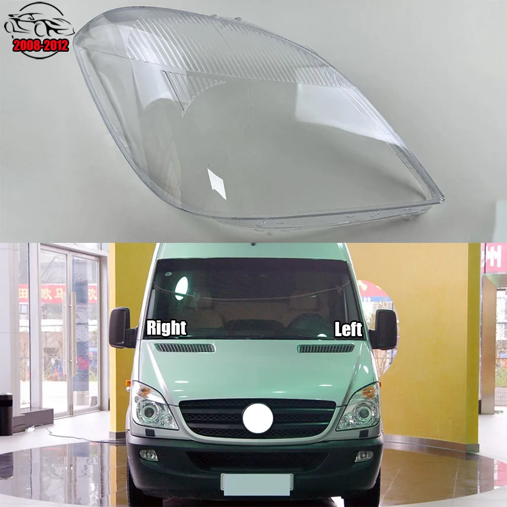 Front Headlamp Cover Transparent PC Lampshade Headlight Shell Lens Plexiglass 2008 2009 2010 2011 2012 For Benz Sprinter