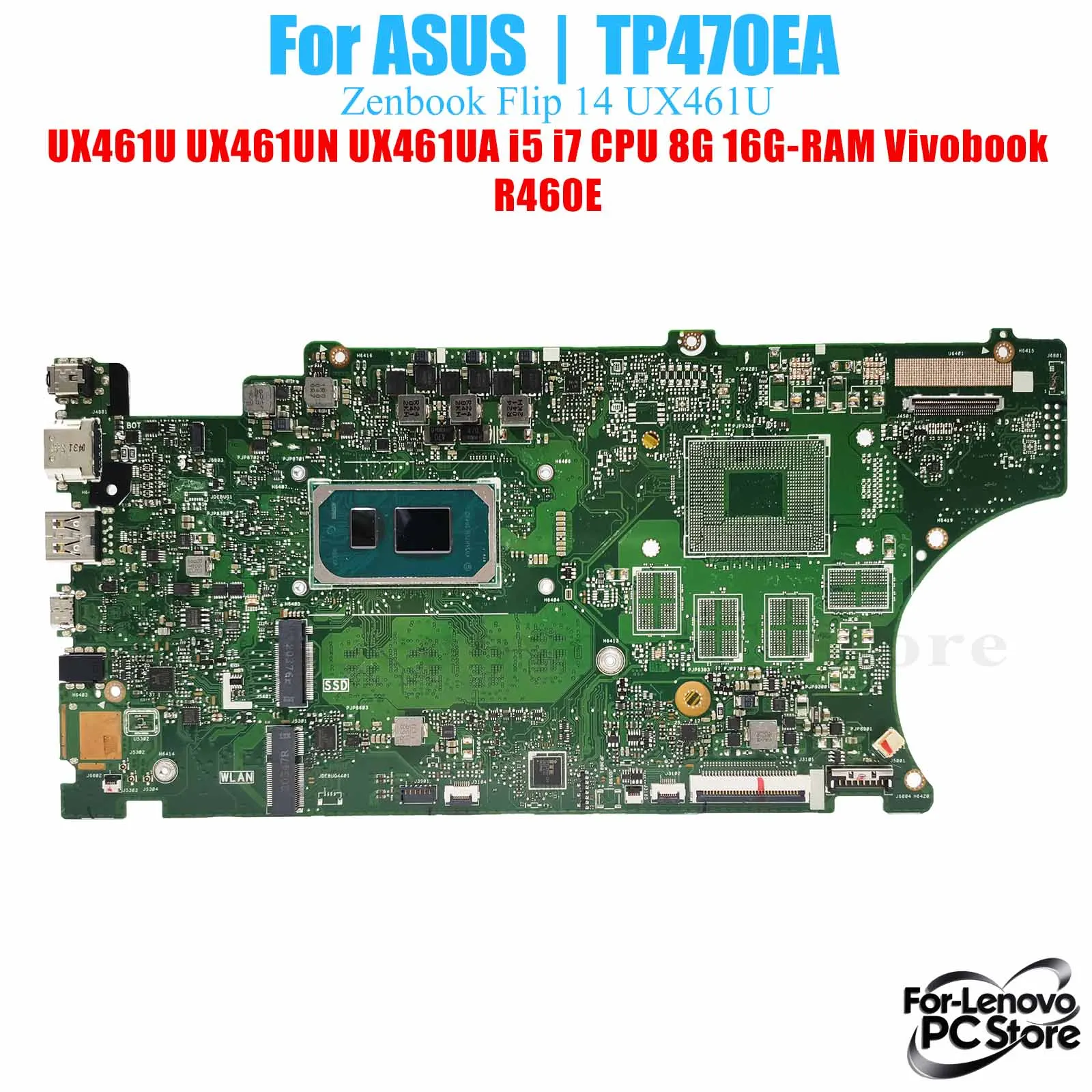 

TP470EA для ASUS Vivobook Flip R460E TP470E UX461UN TP470EB TP470ED материнская плата протестированная материнская плата для ноутбука
