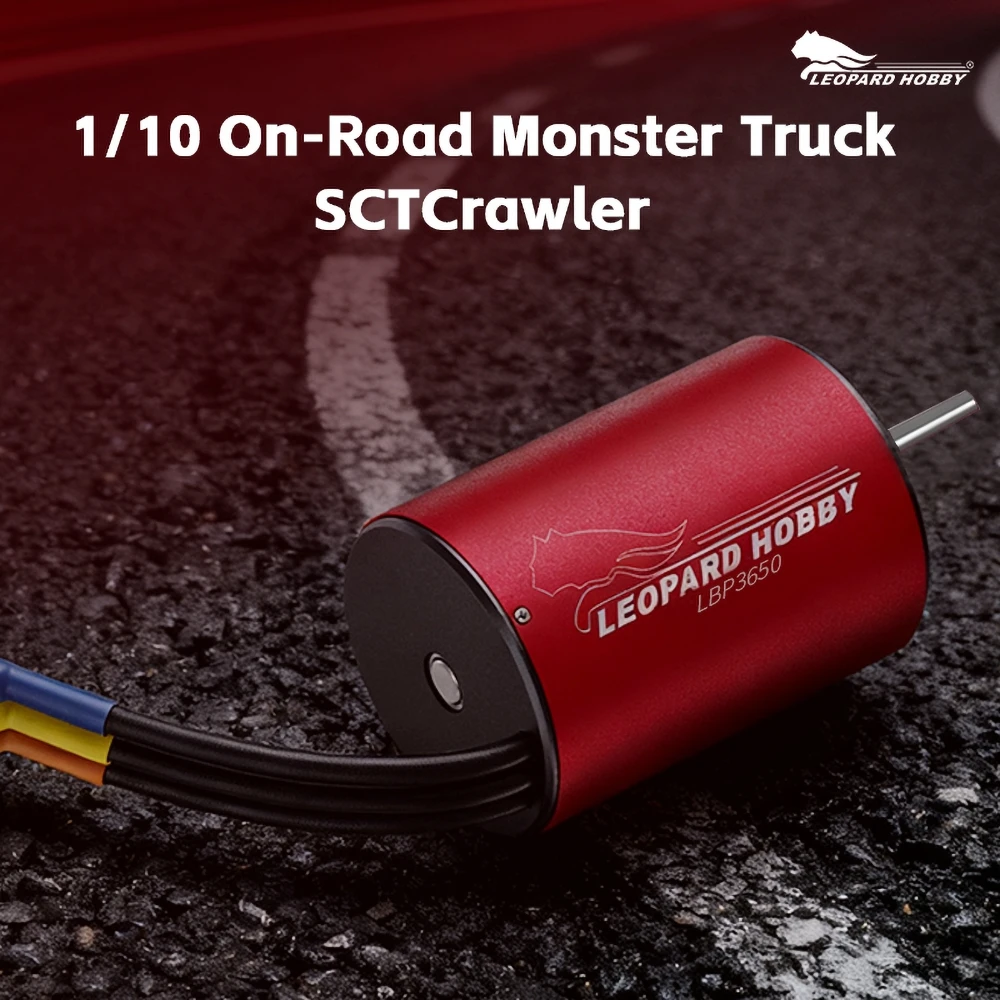 Leopard Hobby 3650 moteur sans balais 3650kv/3900kv/4550kv pour 1/10 Rc voiture dérive course tout-terrain monstre camion de courte durée