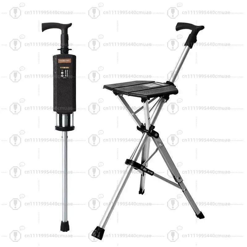 Special crutches semi-automatic foldable crutch stool the elderly folding stool the elderly crutches folding stool dual-purpose