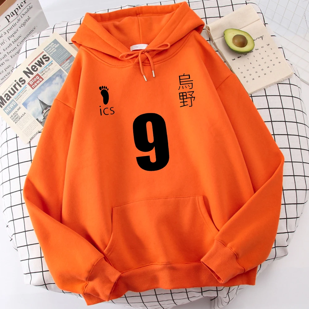 Kageyama Tobio Haikyuu Anime Print Men Sweatshirt Street S-Xxl Hooded Autumn Loose Hoodies Cartoons Casual Unisex Clothing