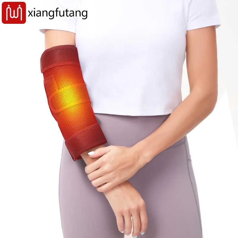 

Электрический массажер для локтей с подогревом, питание от USB, жесткость суставов, облегчение боли, тендинита, облегчение локтя, тенниса, регулируемая посадка, подходит для рук, икр