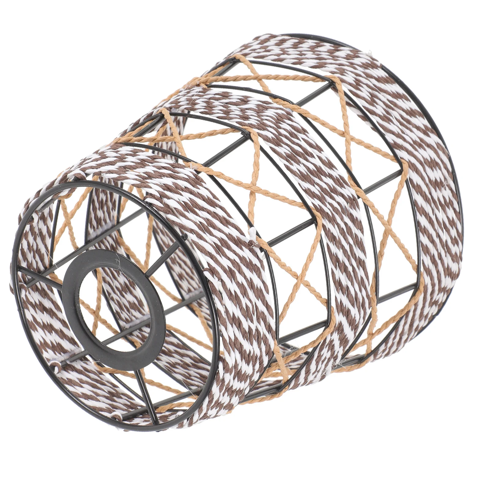 

Decorative Woven Lampshade Sturdy Construction Comfortable Touching Experience Suitable for Pendant Hanging Lamps