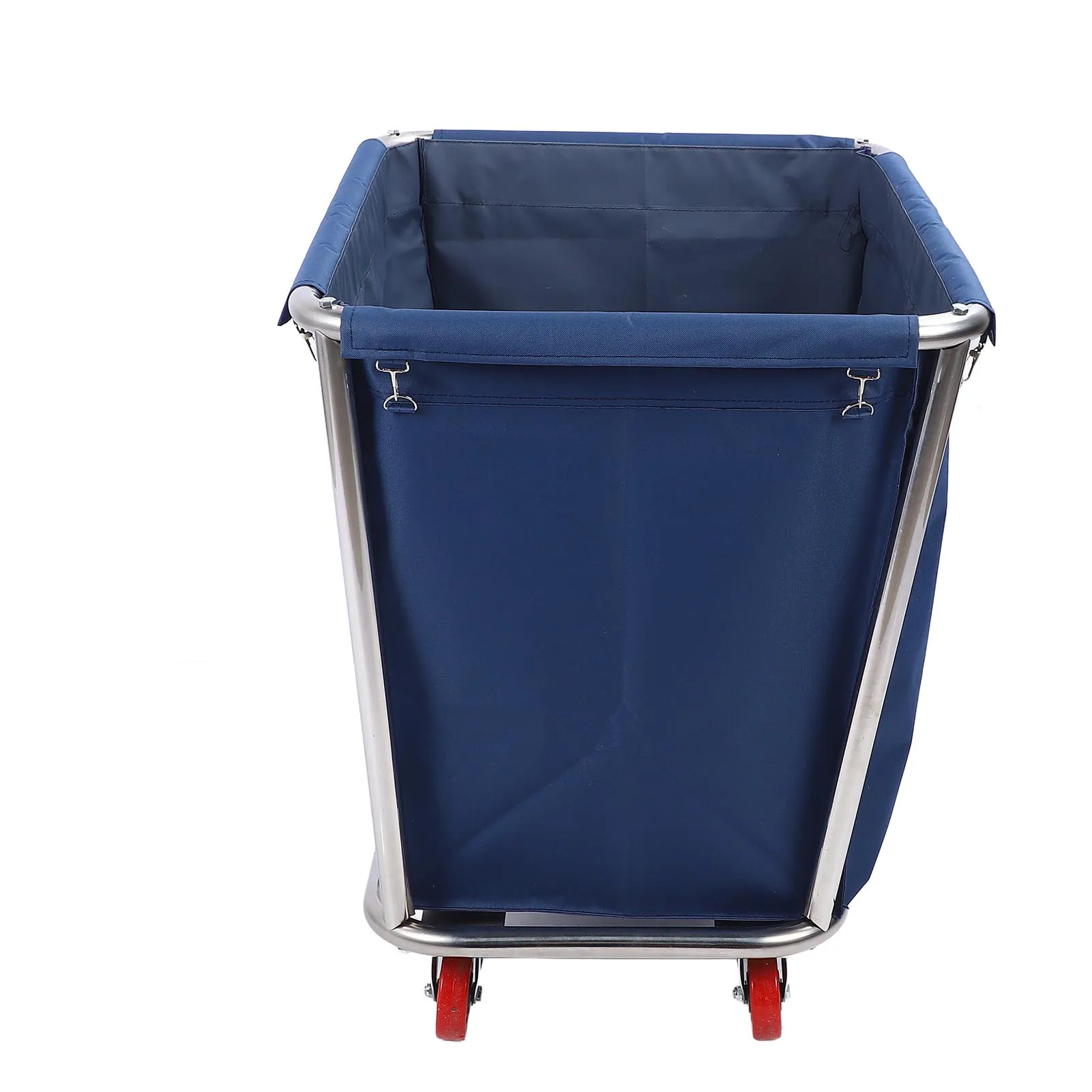 350L سيارة الغسيل التجارية الثقيلة سلة من الفولاذ المقاوم للصدأ أكسفورد حقيبة ملابس الصناعية المتداول يعوق 260Lbs الحمولة