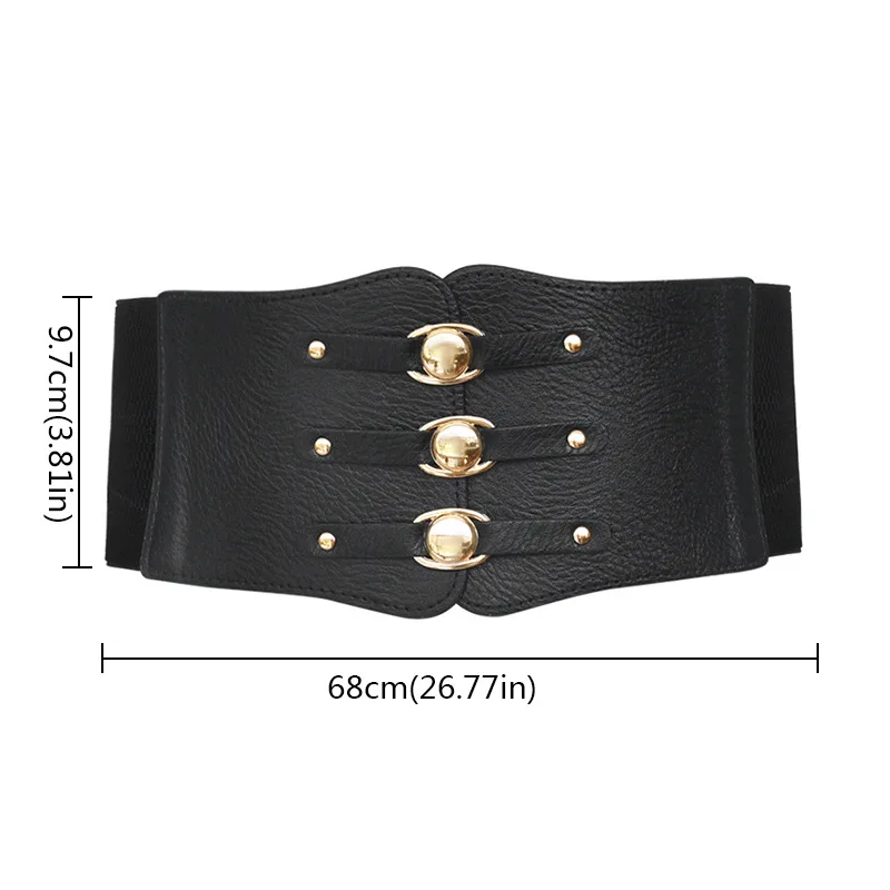 Elastic Wide Corset Belts for Women Waist Plus Size Belt Female Dress Waistband Big Stretch Cummerbunds Clothes Accessory