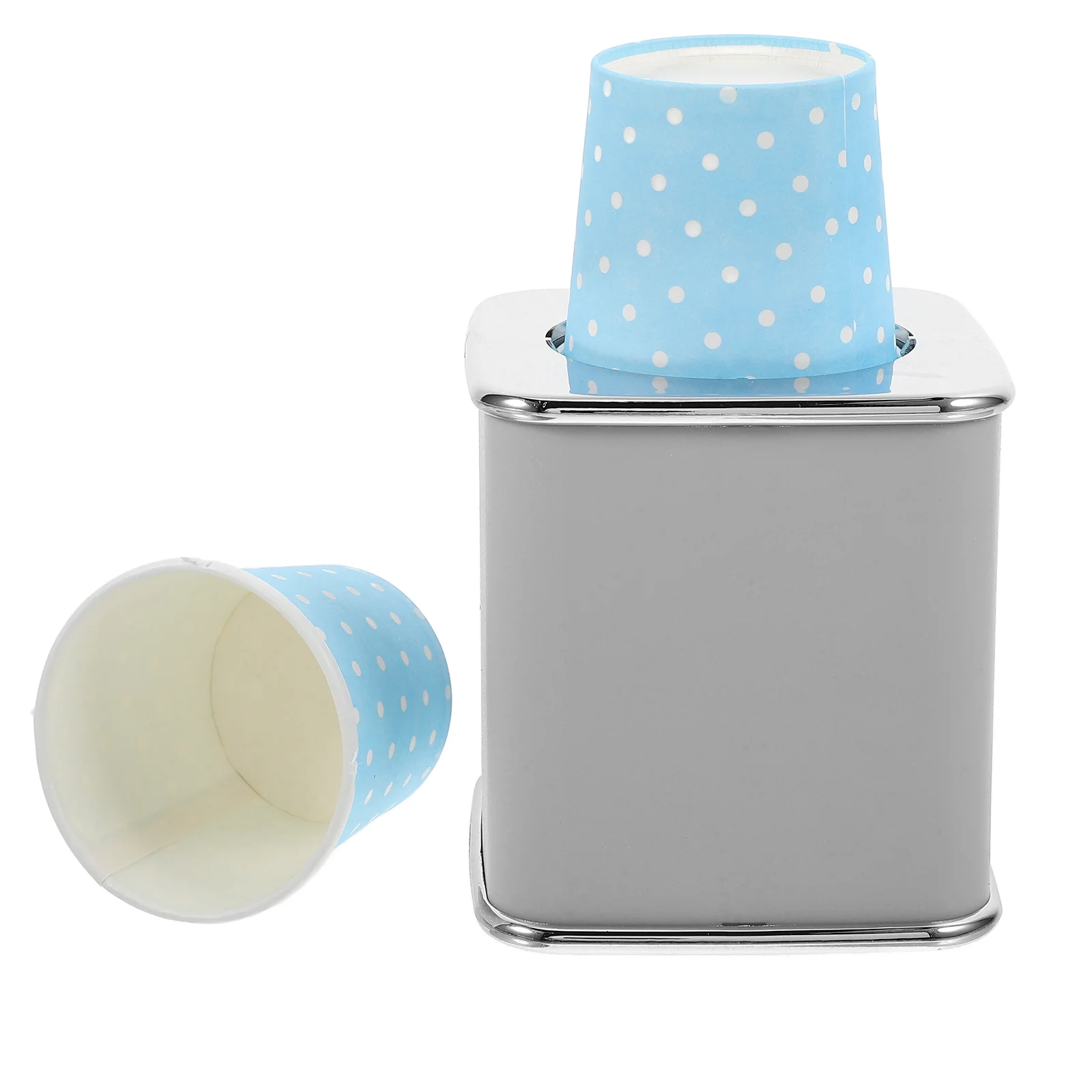 

Disposable Water Cup Dispenser Paper Cup Dispenser Pull Type Beverage Cup Holder with 20PCS Cup (Random Pattern Cup)