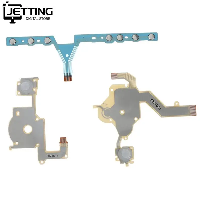 3pcs/set Left Right Buttons Button Flex Ribbon Cable Assembly Flex Cables Replacement Repair Parts Component for PSP 3000