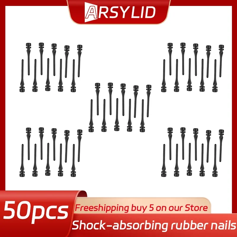 

ARSYLID 10Pcs 20pcs 40PCS Screw Pin Rivet Rubber PC Fan Noise Absorbtion Anti Vibration Mount Silicone Shock-absorbing Nails