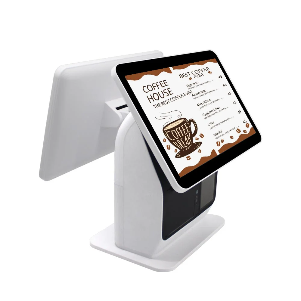 Terminal Android All-in-One z drukarką, popularny w Guangdongu, kasa fiskalna z systemem Android, system POS.