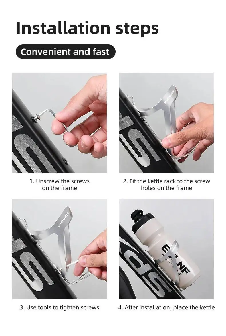 ESLNF Fahrrad-Flaschenhalter Ultraleichter Aluminium-Legierung MTB Mountainbike Rennrad Wasserflaschenhalterung – Detail 13