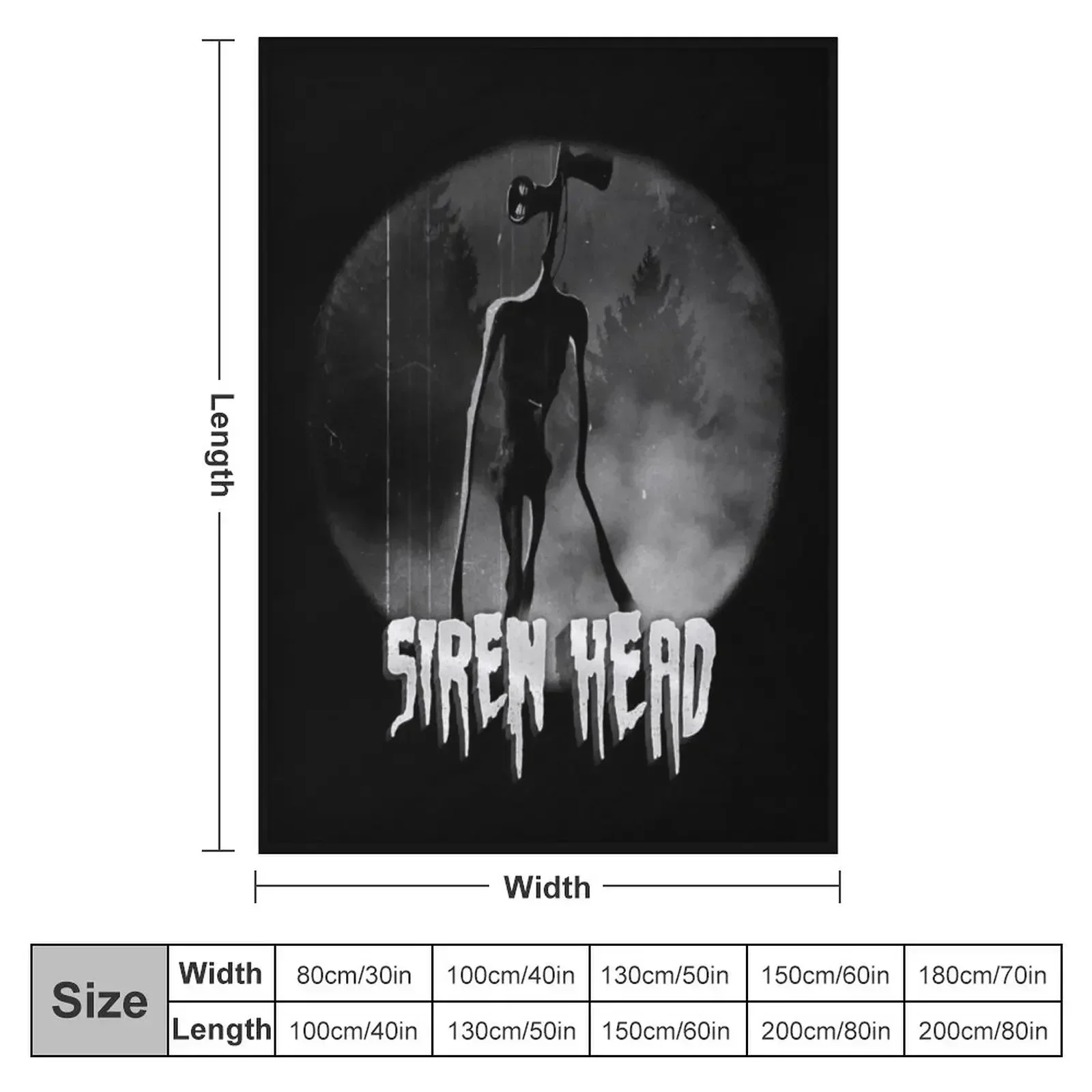 Scary Siren Head vintage meme Throw Blanket Furrys Decorative Throw Summer Beddings Softest Blankets