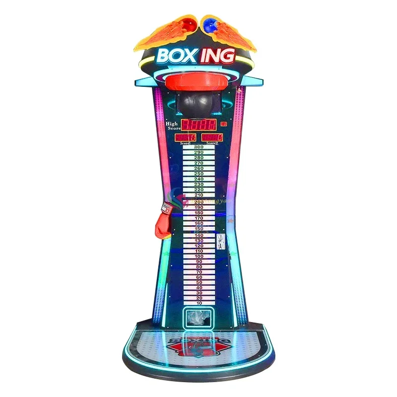 Export Boxing Game Machine Longquan 3 Boxing Force Measuring Machine Coin-operated Amusement Machine Large Video Game