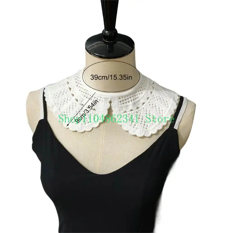 5ASD FSIONALAID LACE TRIM CLANT COLLAR ACCESSION DESTACHINE DESIGN COLLAR FASHION FASHION FASHION FASHION