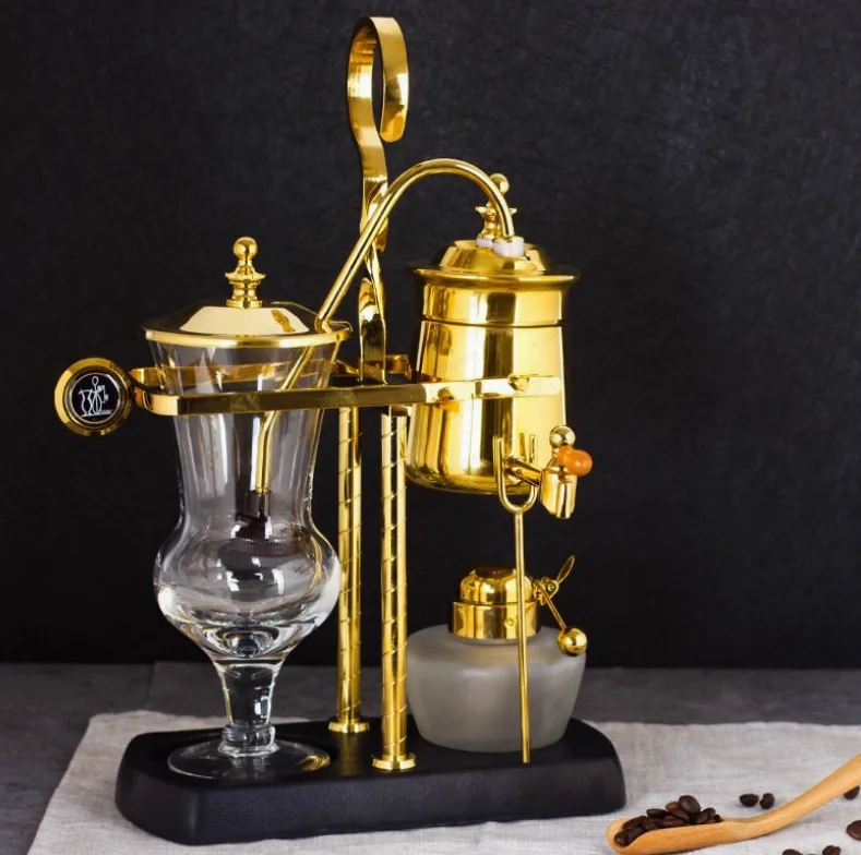 2026 hot sell -New design water drop Royal balancing siphon coffee machine/belgium coffee maker vacumm coffee brewer