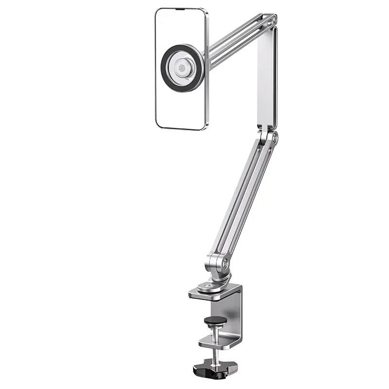 Cantilevered Magnetic Bracket with 360 Degree Rotatable Support Mobile Phone Tablet Stand Live Streaming Shooting Holder