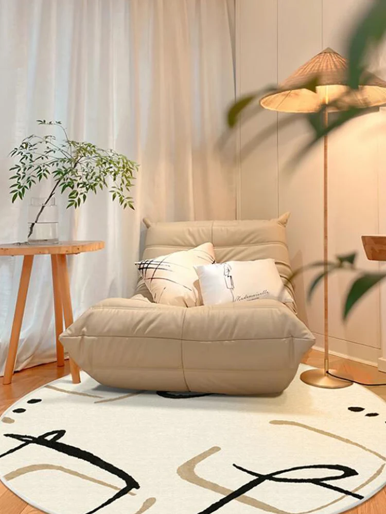 Simple Modern Round Carpet Living Room Japanese Style Study Chair Coffee Table Mat Soft Nordic Rug Home Bedroom Rugs Kid Room