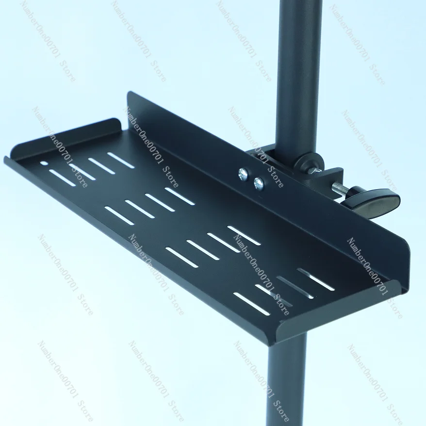 Universal Tripod Tray Clamp, 15-45mm Adjustable Holder for Phone/Mic/Sound Card, Lightweight Aluminum Shelf for Tripod