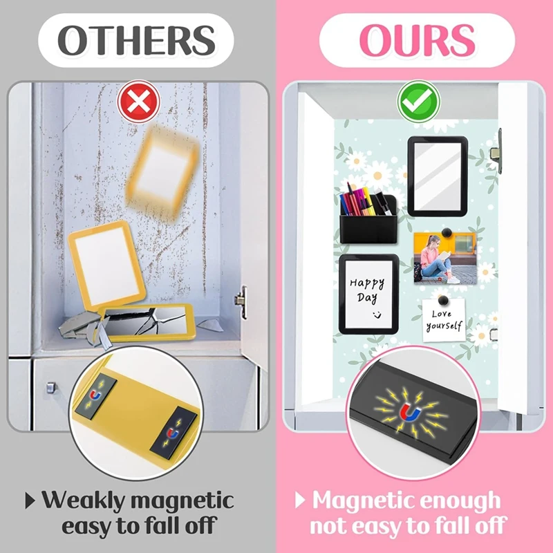 Locker Accessory Kit-Girl Back To School Supplie,Magnetic Whiteboard Mirror Dry Erase Marker Holder And School Supplie