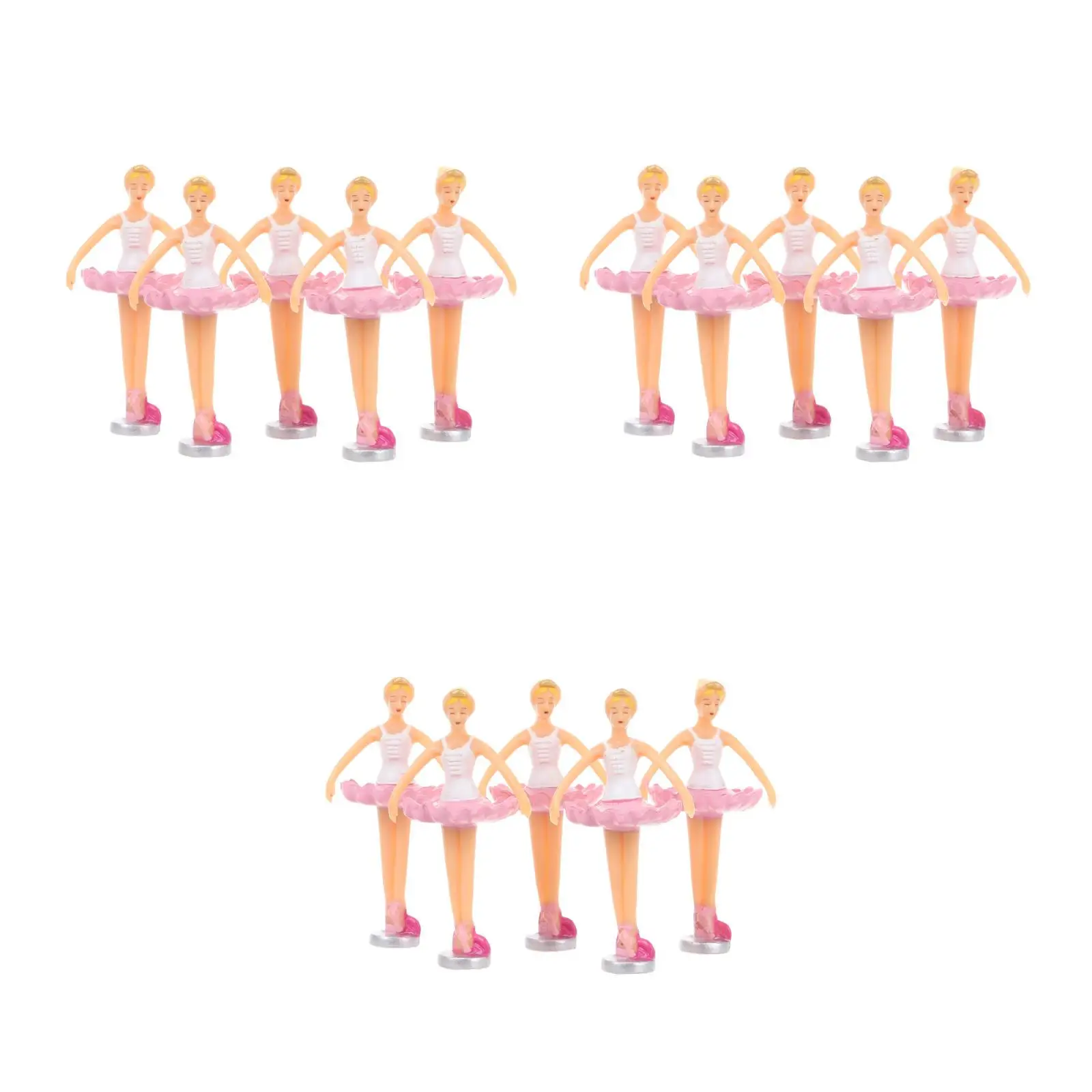 

3pcs 3 Count Ballet Statue Dancer Ballerina Figurine Ornament Mini Ornaments Musical Instrument