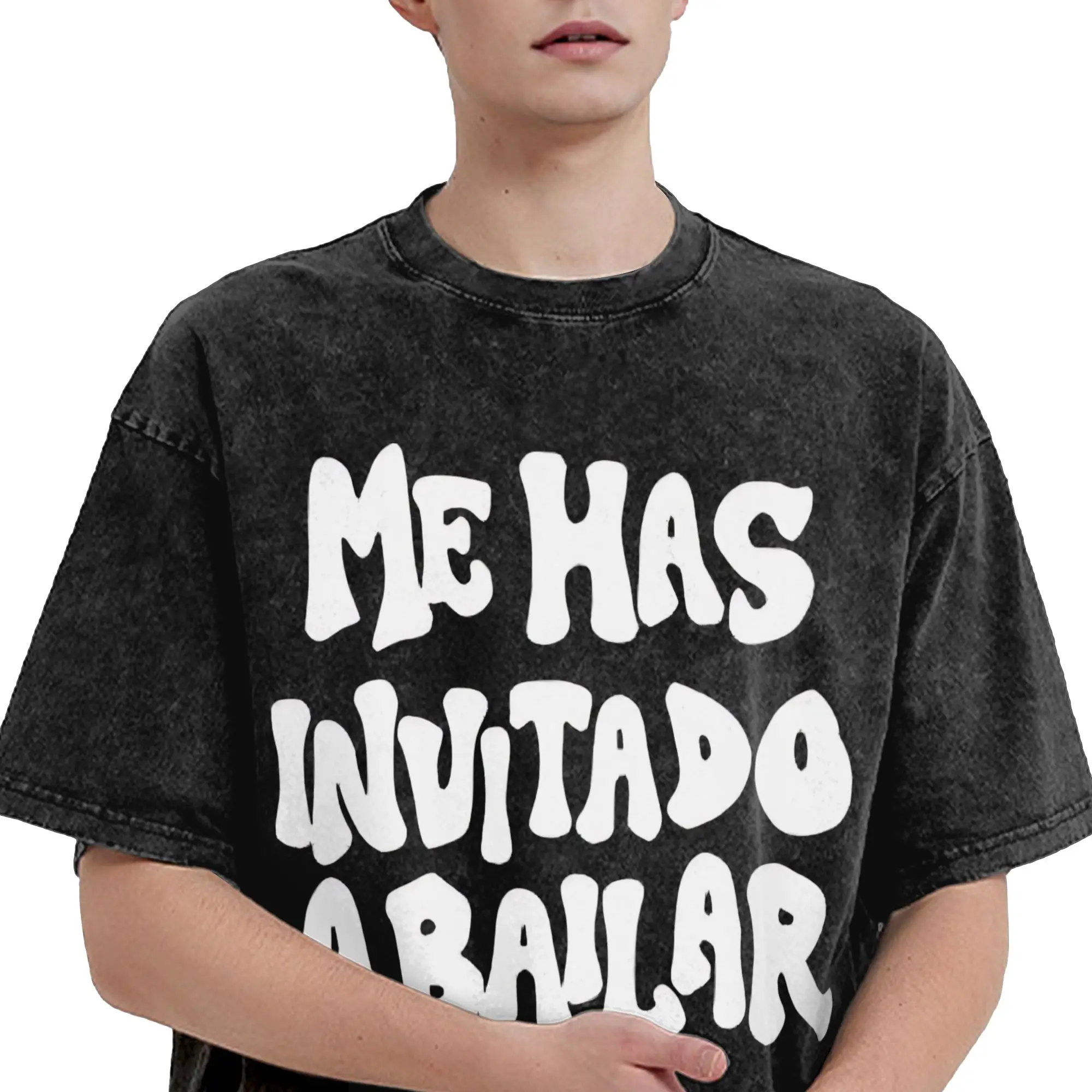 Harajuku Washed Shirt Dani Fernandez spanish  Accessories Novelty T-Shirts Oversize  Streetwear Short Sleeve Summer Tee Shirt