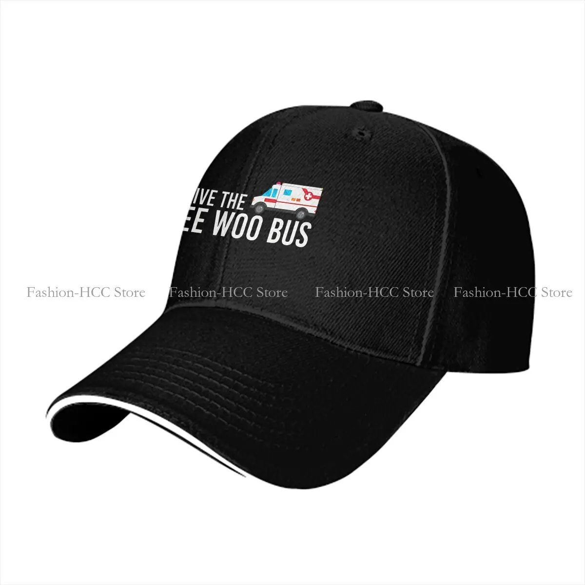 I Drive The Wee Woo Bus Solid Color Baseball Caps Peaked Cap Ambulance Ambulances Sun Shade Hats Men Women