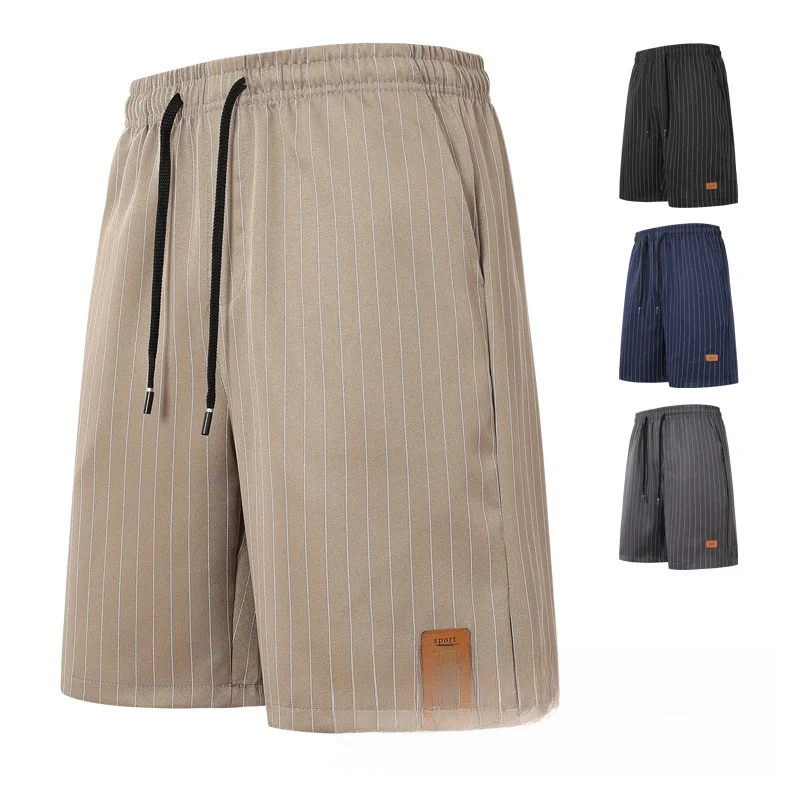 

Мужские повседневные свободные брюки из ледяного шелка, летние, тонкие, новые, дышащие, быстросохнущие, легкие, для активного отдыха