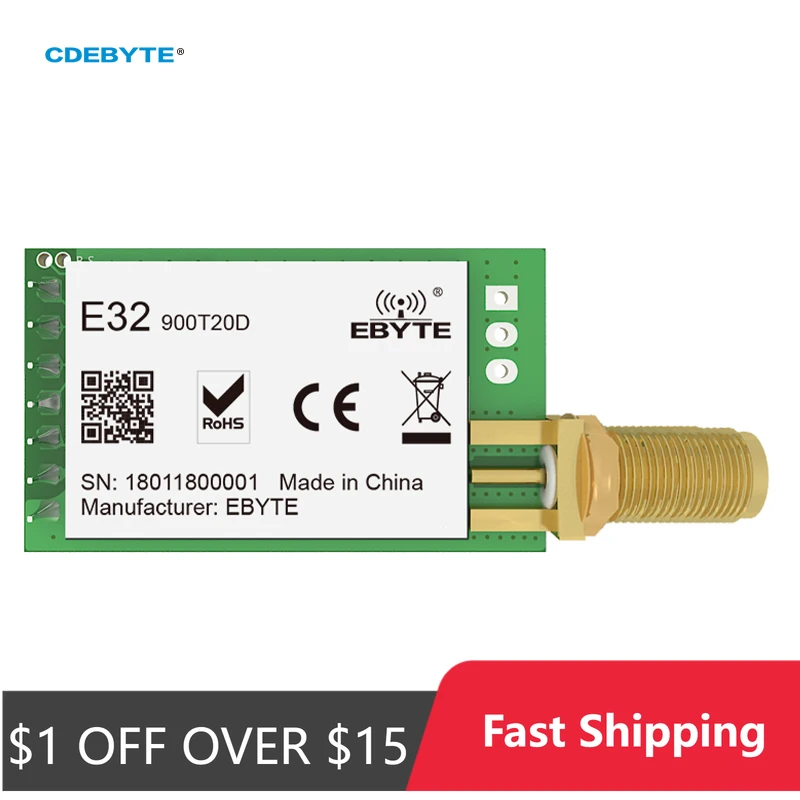 CDEBYTE E32-T Lora Module 170/230/868915MHz IoT 20/30/33/37dBm Wireless Transceiver Module UART Transmitter and Receiver