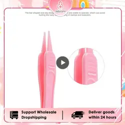 Baby Booger Tweezers Infant Toddler Noise Nasal Mucus Clean Clips Tool Children Baby Daily Care Safety Blunt End Tweezer