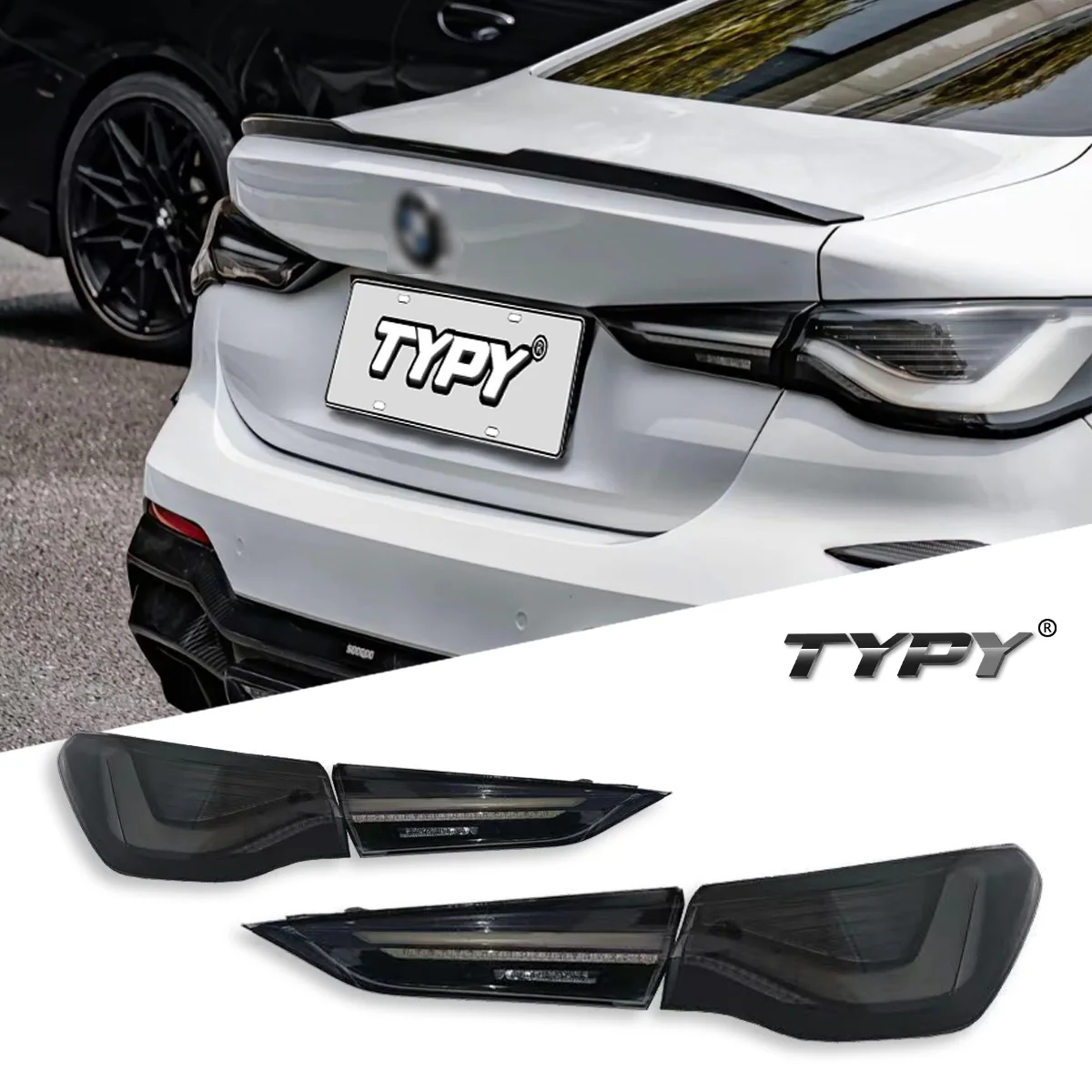 

TYPY Car For BMW 4 Series G22 Taillight 2021-2024 Upgrade Modified to New DRL Dynamic Turn Signal LED Taillight Auto Accessories