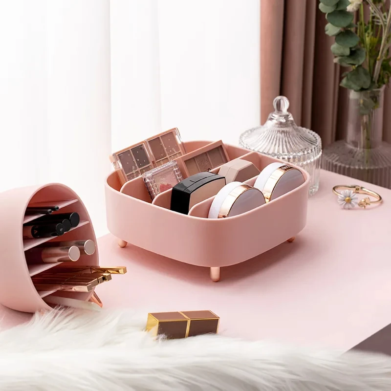 Makeup Organizer Adjustable Storage Box for Eyebrow Pencil Lipstick Eyeliner Powder Perfume Storage Box Display Stand Holder