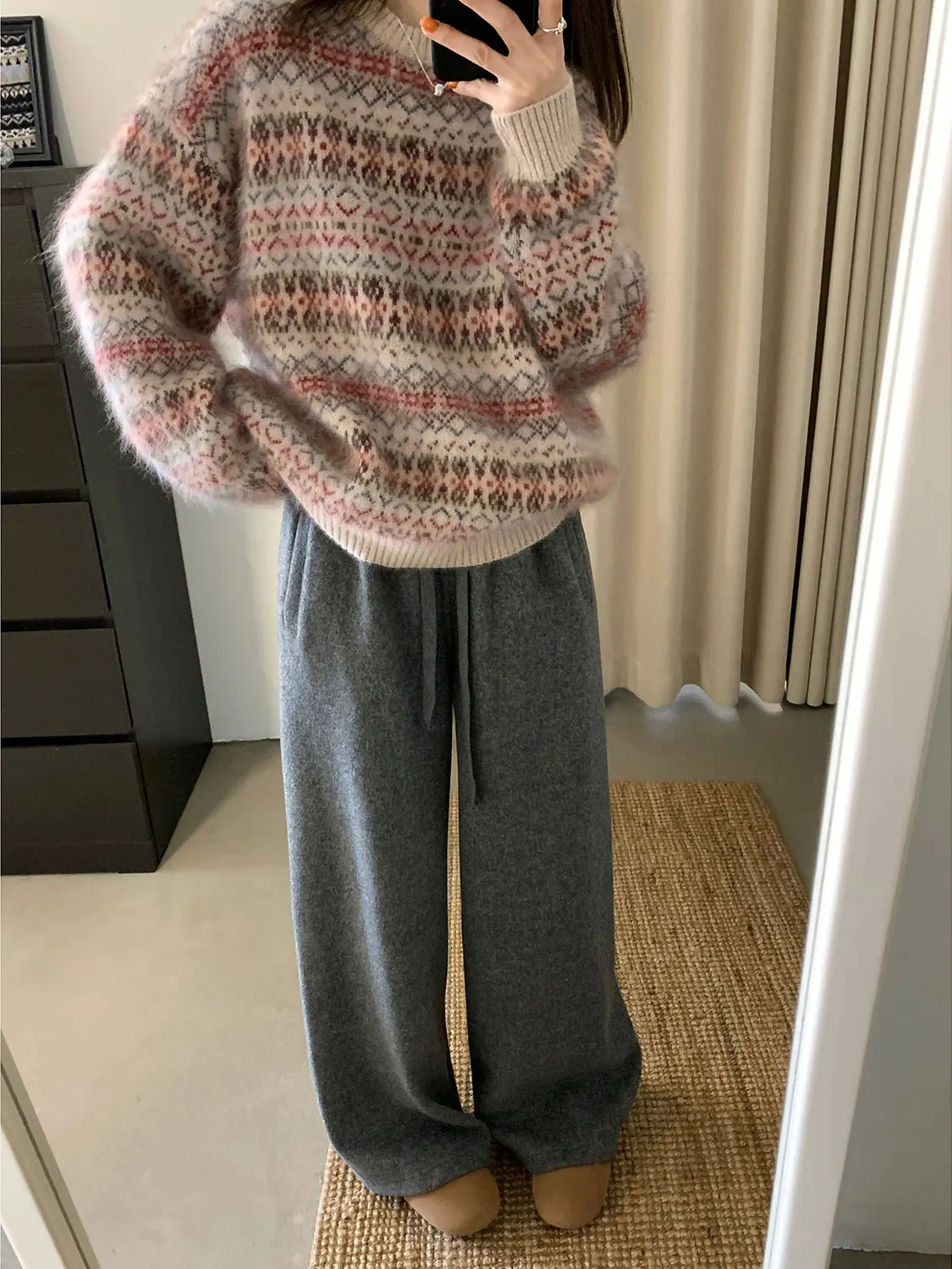 

Зимние модные корейские женские свободные удобные повседневные спортивные штаны на подкладке, мягкие, приятные для кожи брюки с высокой талией