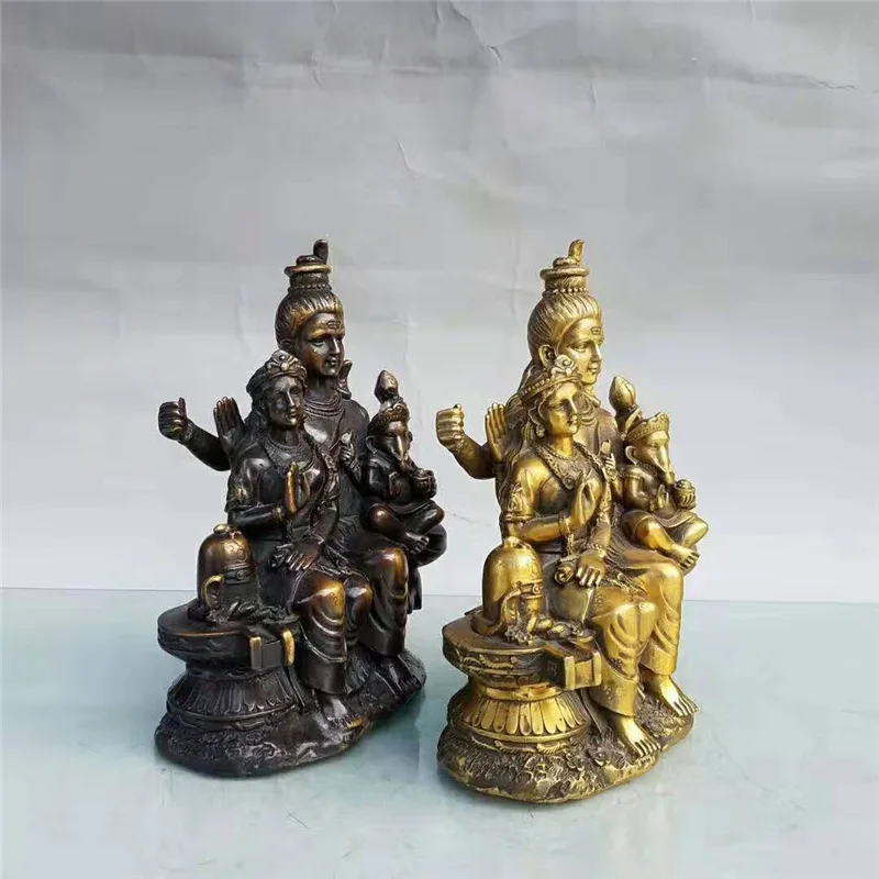 Brass Goddess of Wealth Ornament for Shop, Office Desk, Living Room, Home Craft Decoration, Gift