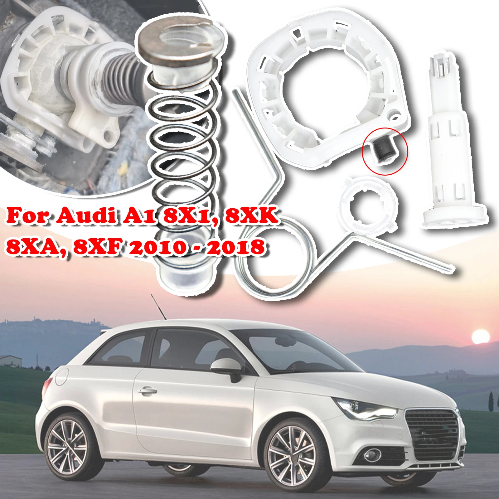 

Upgrade Gear Lever Spring Bearing Shell Bushing For Audi A1 8X1, 8XK, 8XA, 8XF Up Manual Linkage Repair Selector Shifting Fix