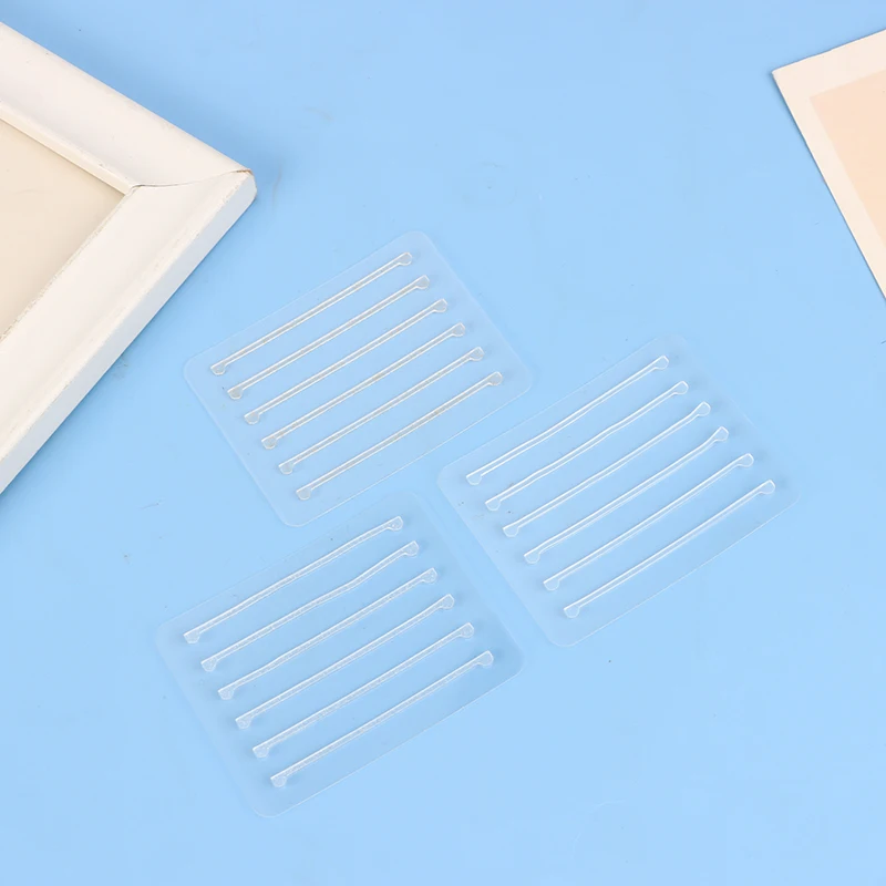 

6 шт., прозрачные золотые свободные Порошковые ресницы