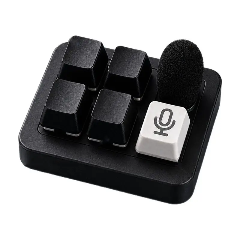 Super Deal -Voice Input AI Keyboard Agent AI 5 Keys 1 Mini Wireless Microphone For Custom Keyboard Gaming
