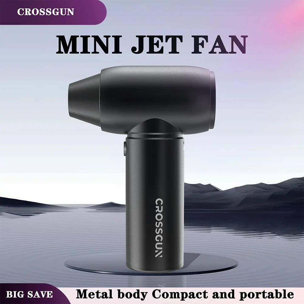 

CROSSGUN Metals Turbo Fan Upgrade New Rechargeable Blower Brushless Air Blower Turbo Jet Fan Portable Dust Blower Electric Dryer