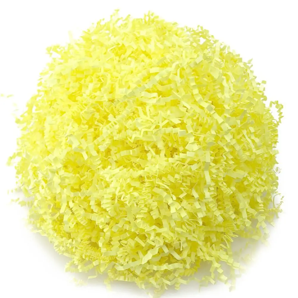 20/100g/Bag Wavy Shredde Raffia Shredded Paper Colorful Packaging Filler Crinkle Shredded Paper DIY Wedding Party Confetti