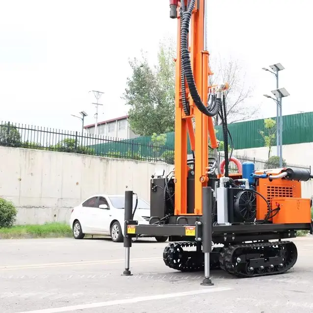 Customized 200M Crawler Mounted Portable Hydraulic Rig Independent Power Unit Water Well Drilling Rig