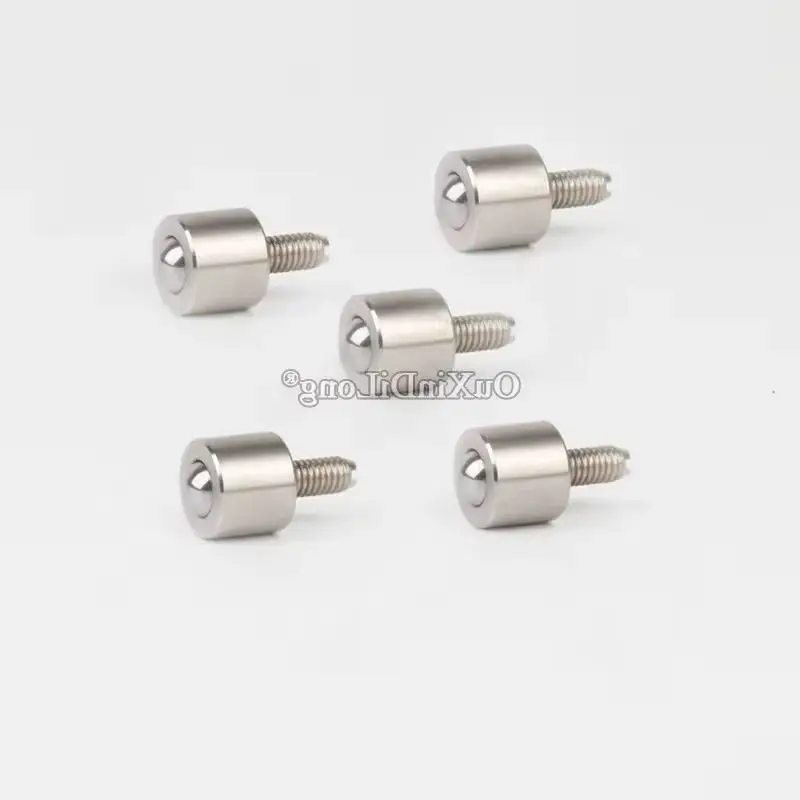 10PCS Micro Precision Conveying Universal Wheel M6 Screw Ball Bearing Bull Eye Wheels Industrial Transfer Wheel,Flexible Durable