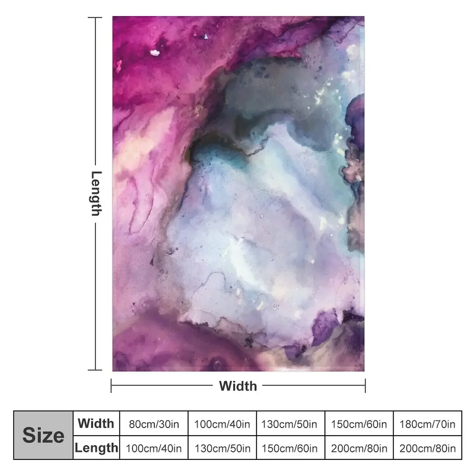 Purple Fusion - Mixed Media Painting Throw Blanket Thermals For Travel Furry Furrys Heavy Cute Giant Sofa Blankets