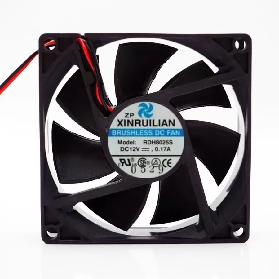 

1 шт. для RDH8025S 8025 DC12V 0.17A 8CM 2-проводной бесшумный вентилятор охлаждения инвертора