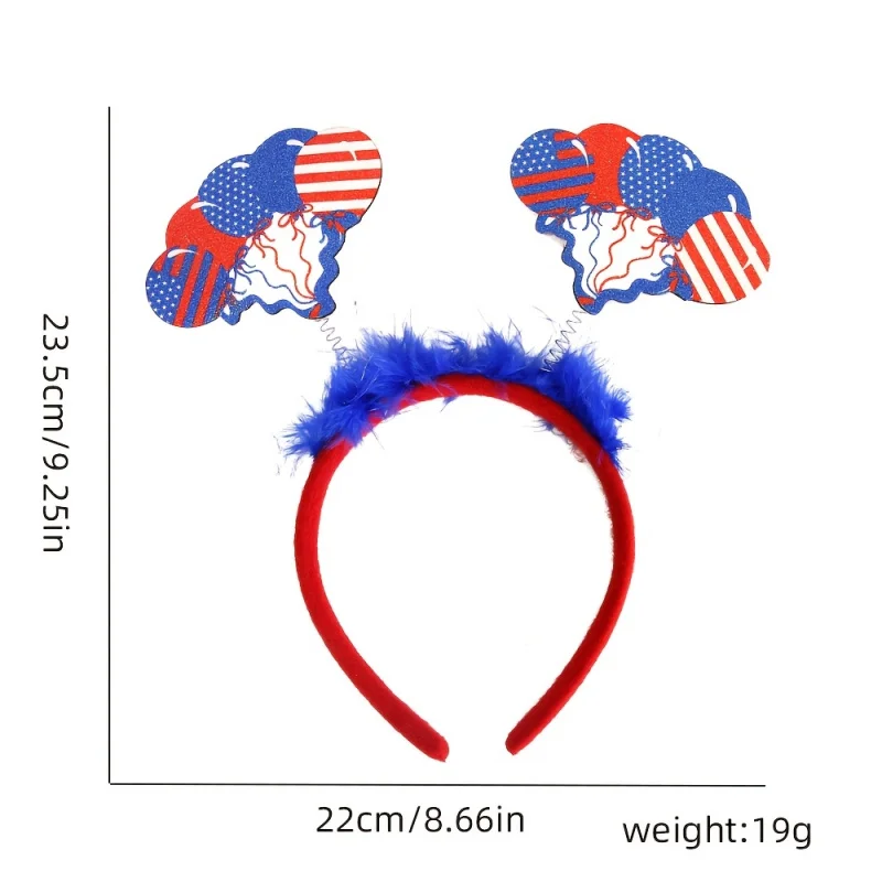 9 Stylish Independence Day Flag Headwear and Headband Sets—Featuring star and heart-shaped hats with balloon and flag designs, perfect for everyday wear, holiday parties, and gift-giving