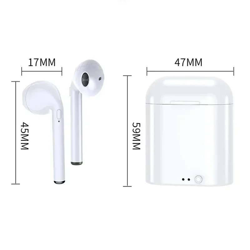 I7 mini sem fio bluetooth esportes fone de ouvido 5.0 estéreo fones sem fio com caixa carregamento para todos os telefones inteligentes