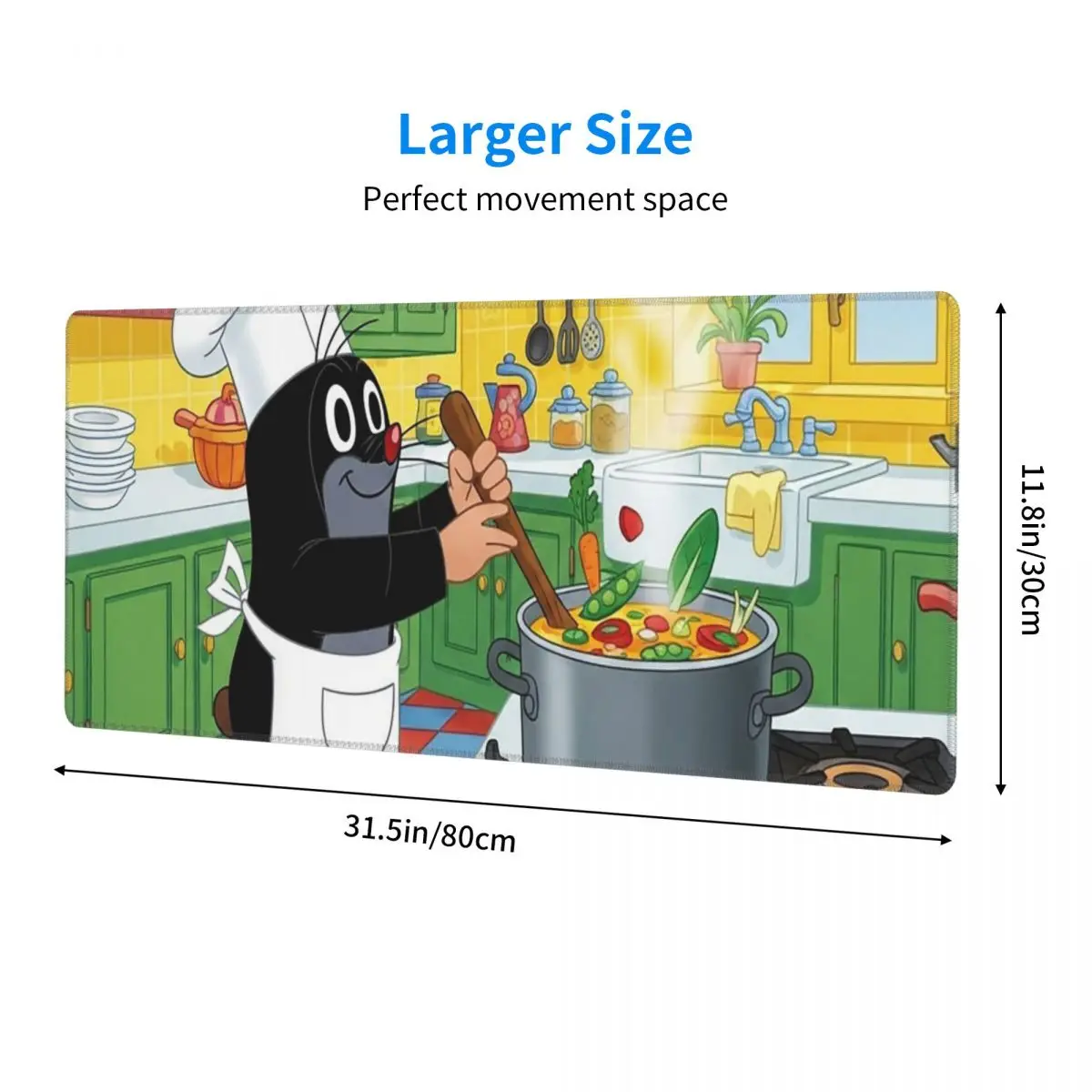 Large Mouse Pad The Little Krtek Mole With Friends Gamer PC Laptop Mats Keyboard Carpet Computer Gaming Desk Mat