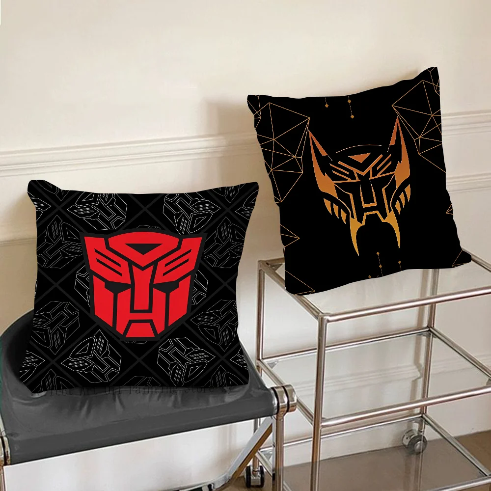 Transformers Pillow Case Fashion Square Pillowcase Bedroom Sofa Room Decoration Leisure Cushion Cover