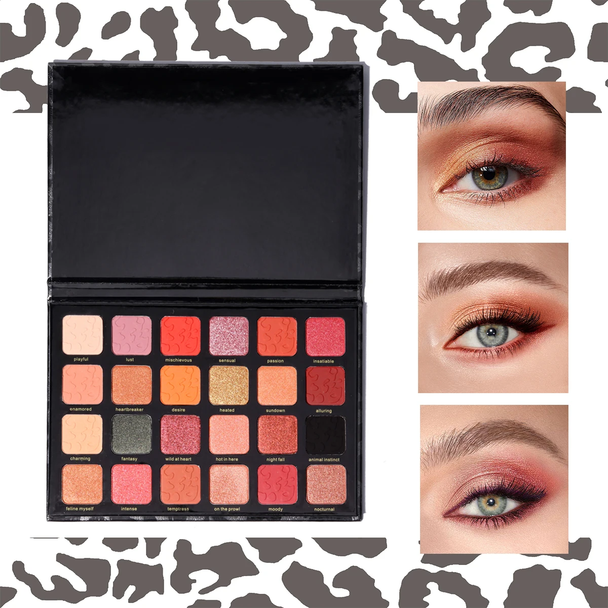 24 colors LEPARD EYESHADOW PALETTES