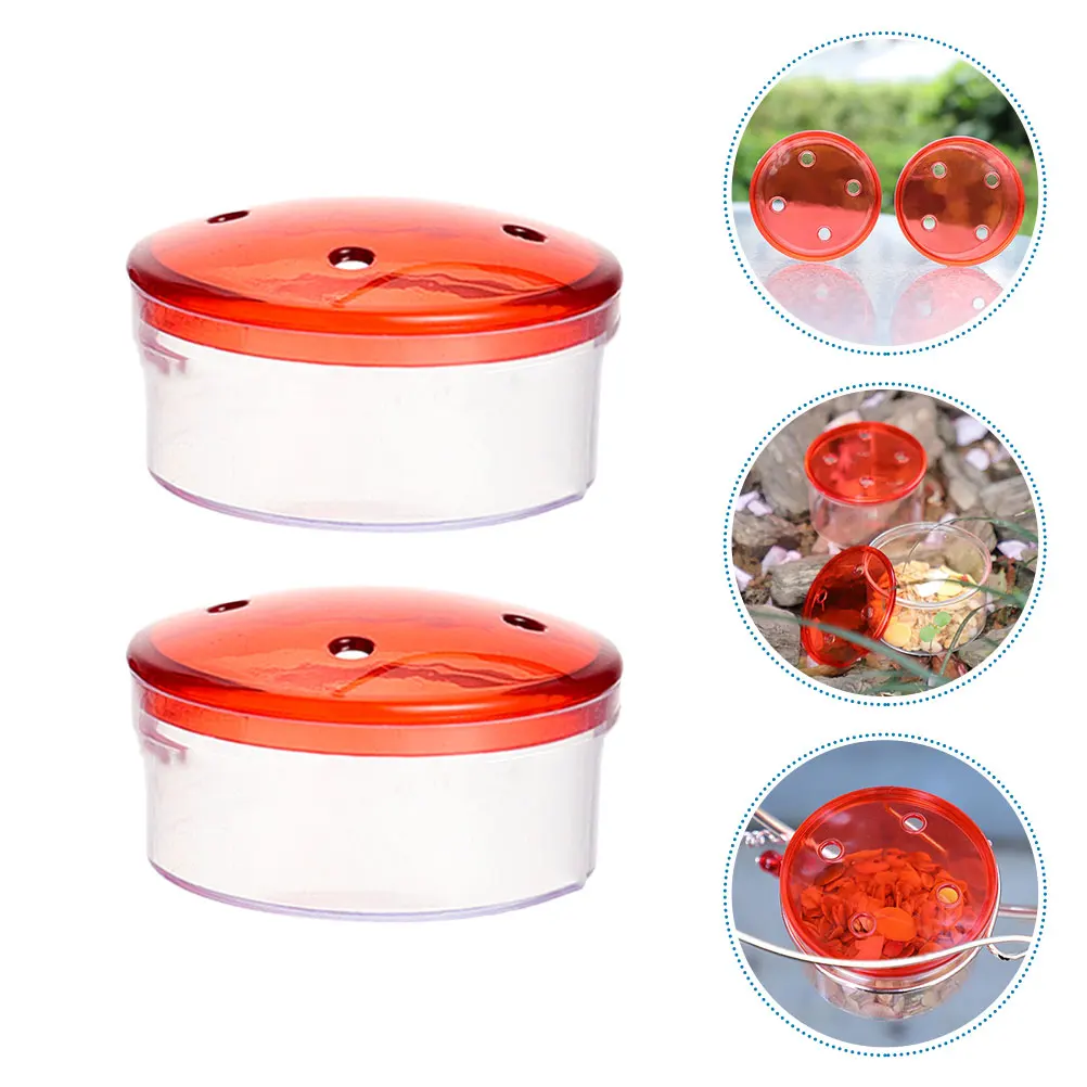 

Hummingbird Feeder Plastic Container for Outdoor Garden Bird Cage Supplies Easy Clean Simple Use Practical Feeder Safe Material